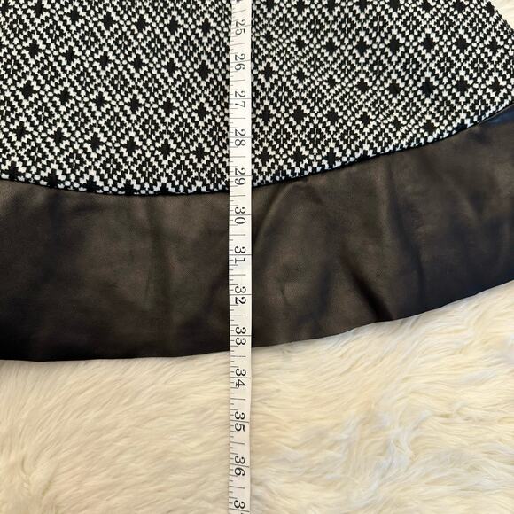 Parker Jacquard Leather Trim Nolan Fit & Flare Dress Small NWT - Picture 11 of 13